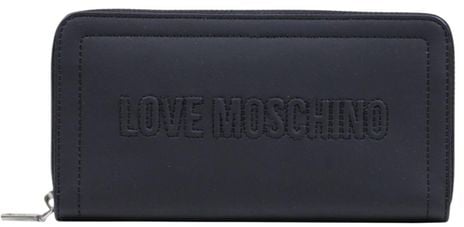Love Moschino Love Moschino Black Polyethylene Wallet Zwart