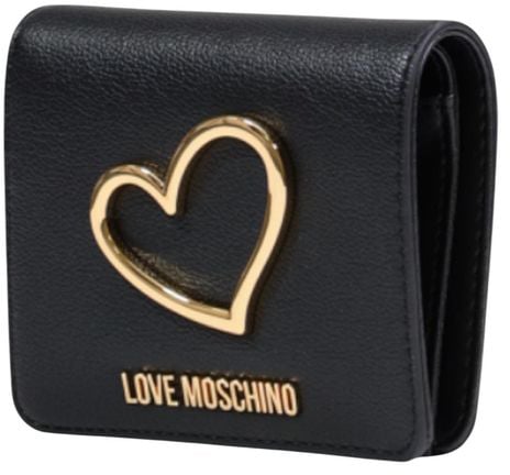 Love Moschino Love Moschino Black Polyethylene Wallet Zwart