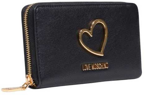 Love Moschino Love Moschino Black Polyethylene Wallet Zwart