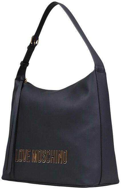 Love Moschino Love Moschino Black Polyethylene Handbag Zwart