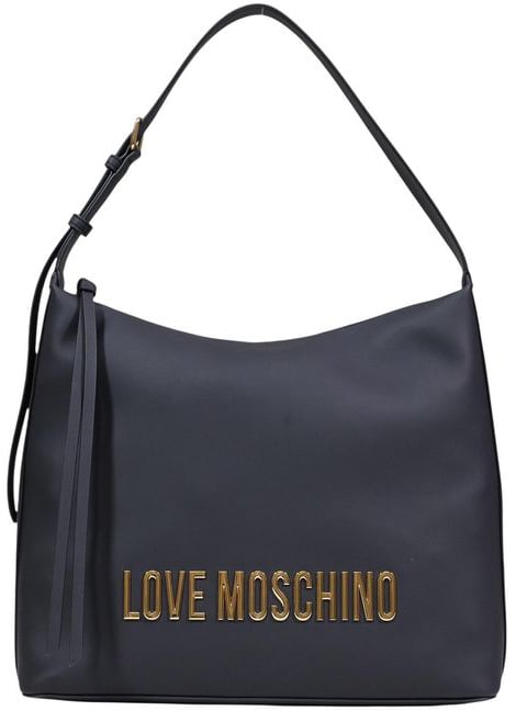 Love Moschino Love Moschino Black Polyethylene Handbag Zwart
