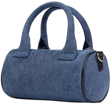 Love Moschino Love Moschino Blue Cotton Handbag Blauw