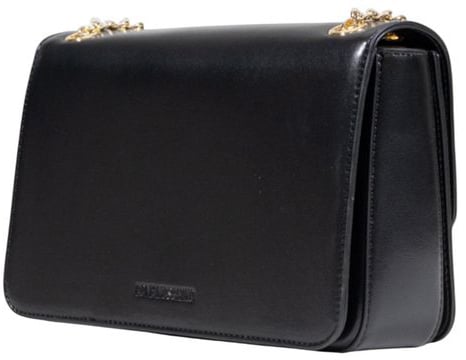 Love Moschino Love Moschino Black Polyethylene Handbag Zwart