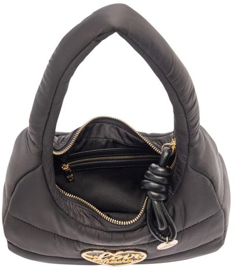 Love Moschino Love Moschino Black Nylon Handbag Zwart