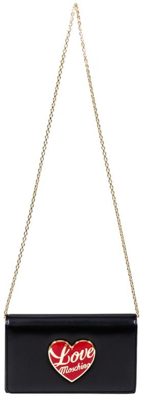 Love Moschino Love Moschino Black Polyethylene Handbag Zwart