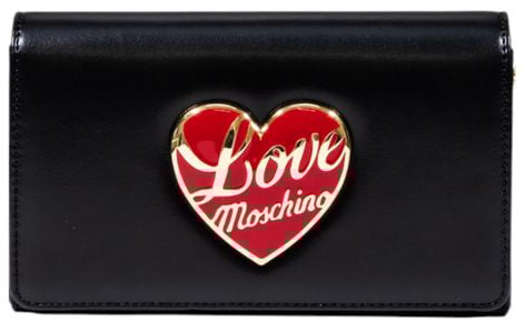 Love Moschino Love Moschino Black Polyethylene Handbag Zwart