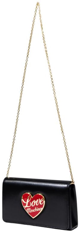 Love Moschino Love Moschino Black Polyethylene Handbag Zwart