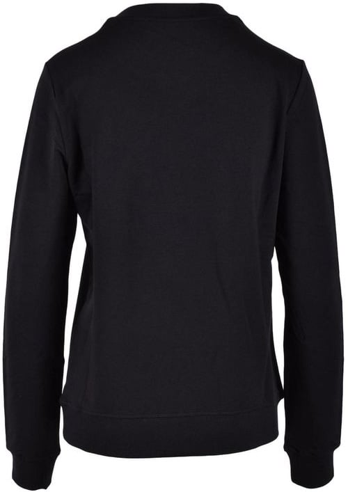 Love Moschino Black Cotton Sweatshirt Zwart