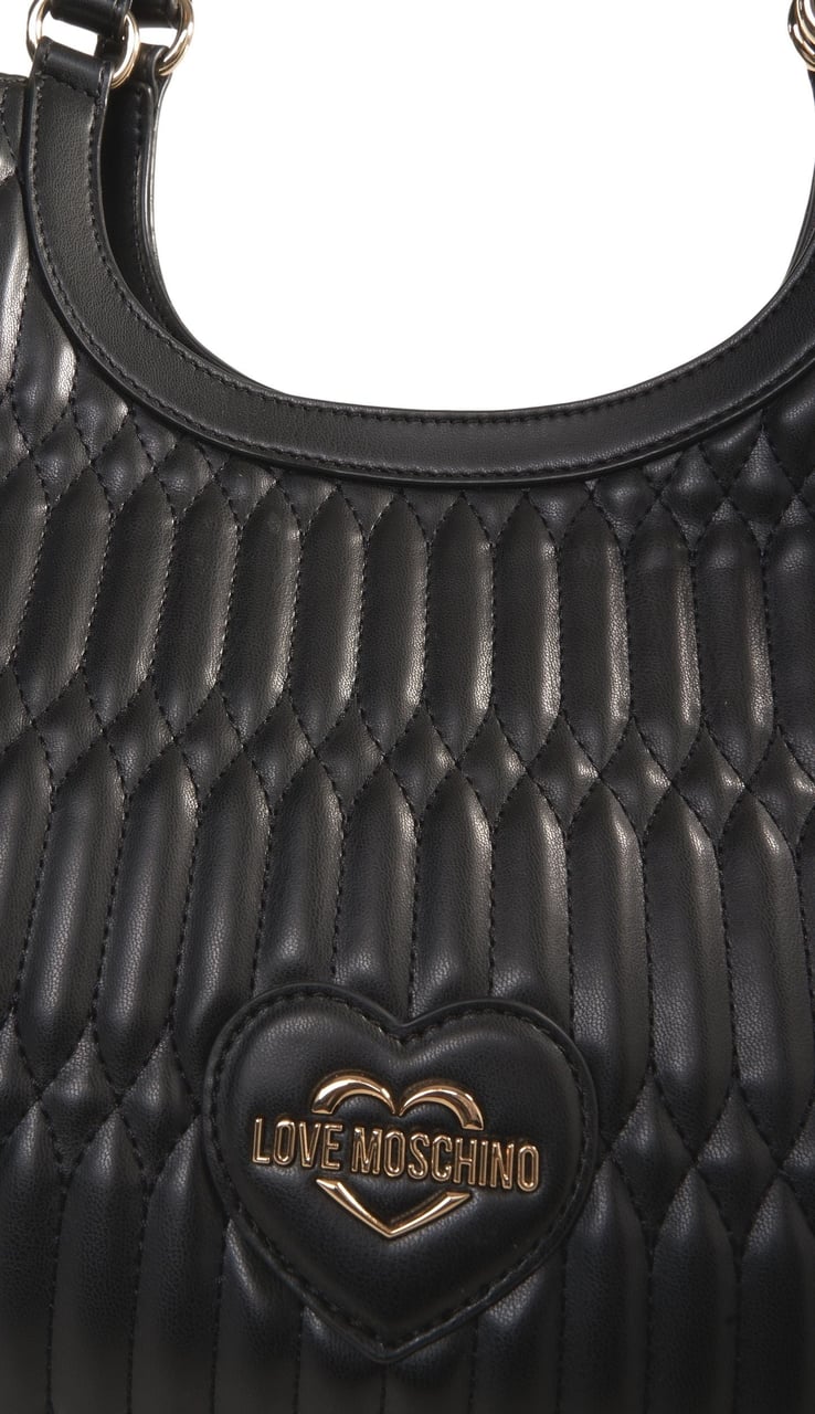 Love Moschino Quilted shopper Zwart