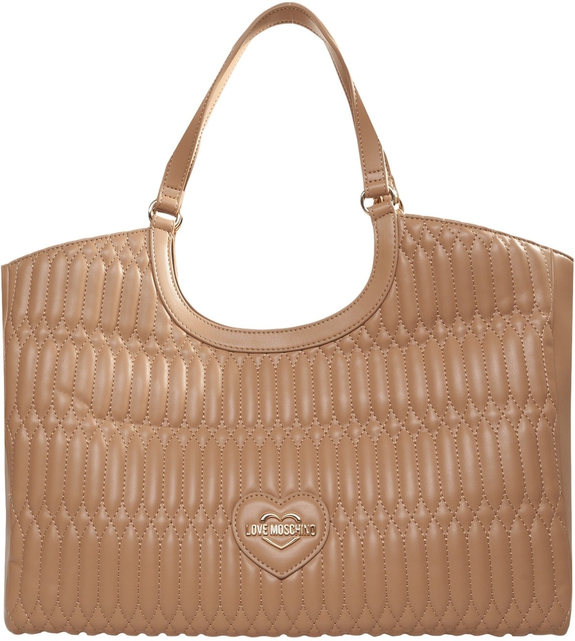 Love Moschino Quilted shopper Beige
