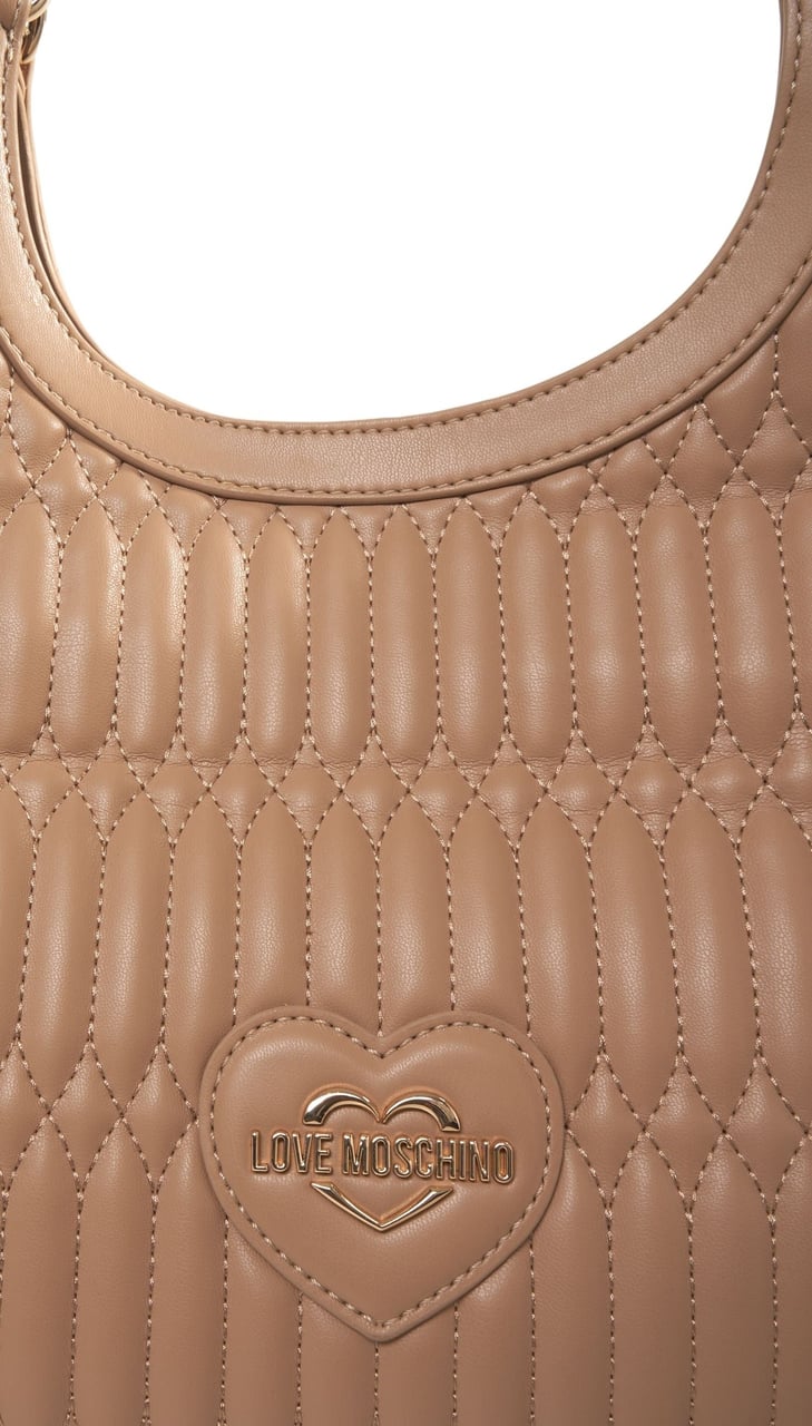 Love Moschino Quilted shopper Beige