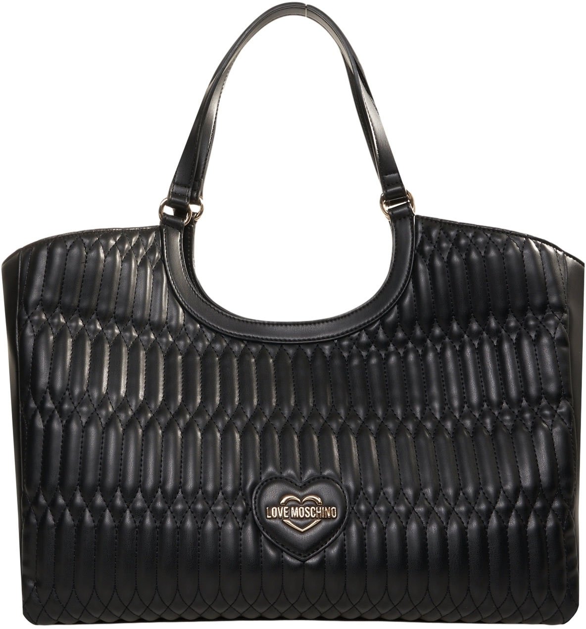 Love Moschino Quilted shopper Zwart