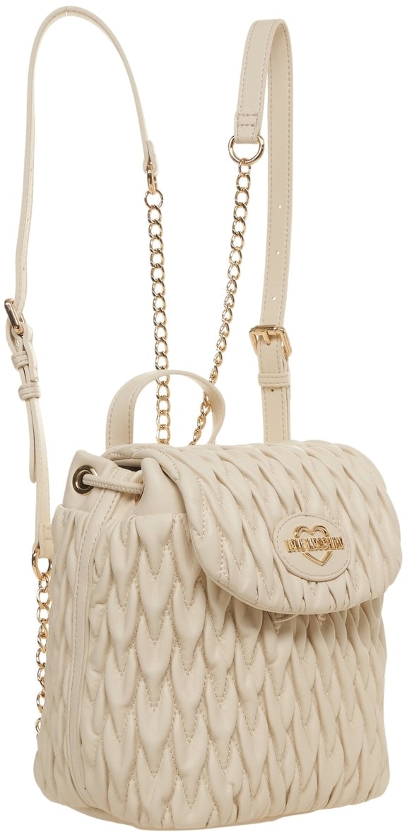 Love Moschino Quilted backpack Wit