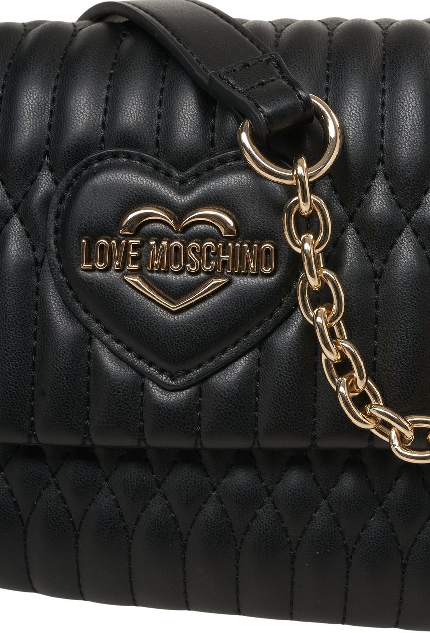 Love Moschino Quilted shoulder bag Zwart