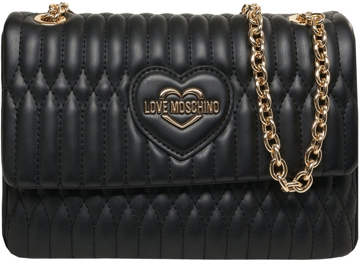 Love Moschino Quilted shoulder bag Zwart
