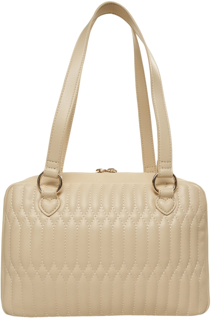 Love Moschino Quilted shoulder bag Beige