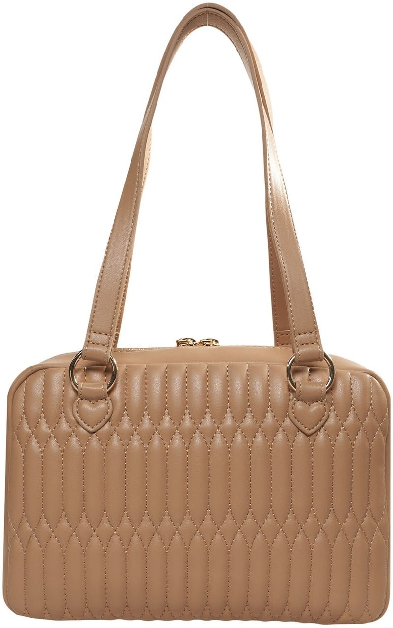 Love Moschino Quilted shoulder bag Beige