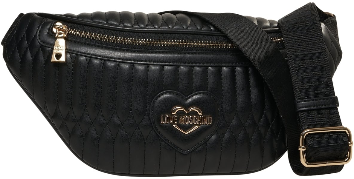 Love Moschino Quilted belt bag Zwart