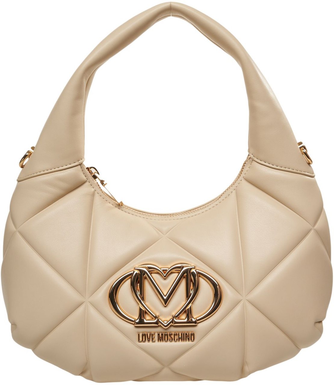 Love Moschino Quilted Handbag Beige
