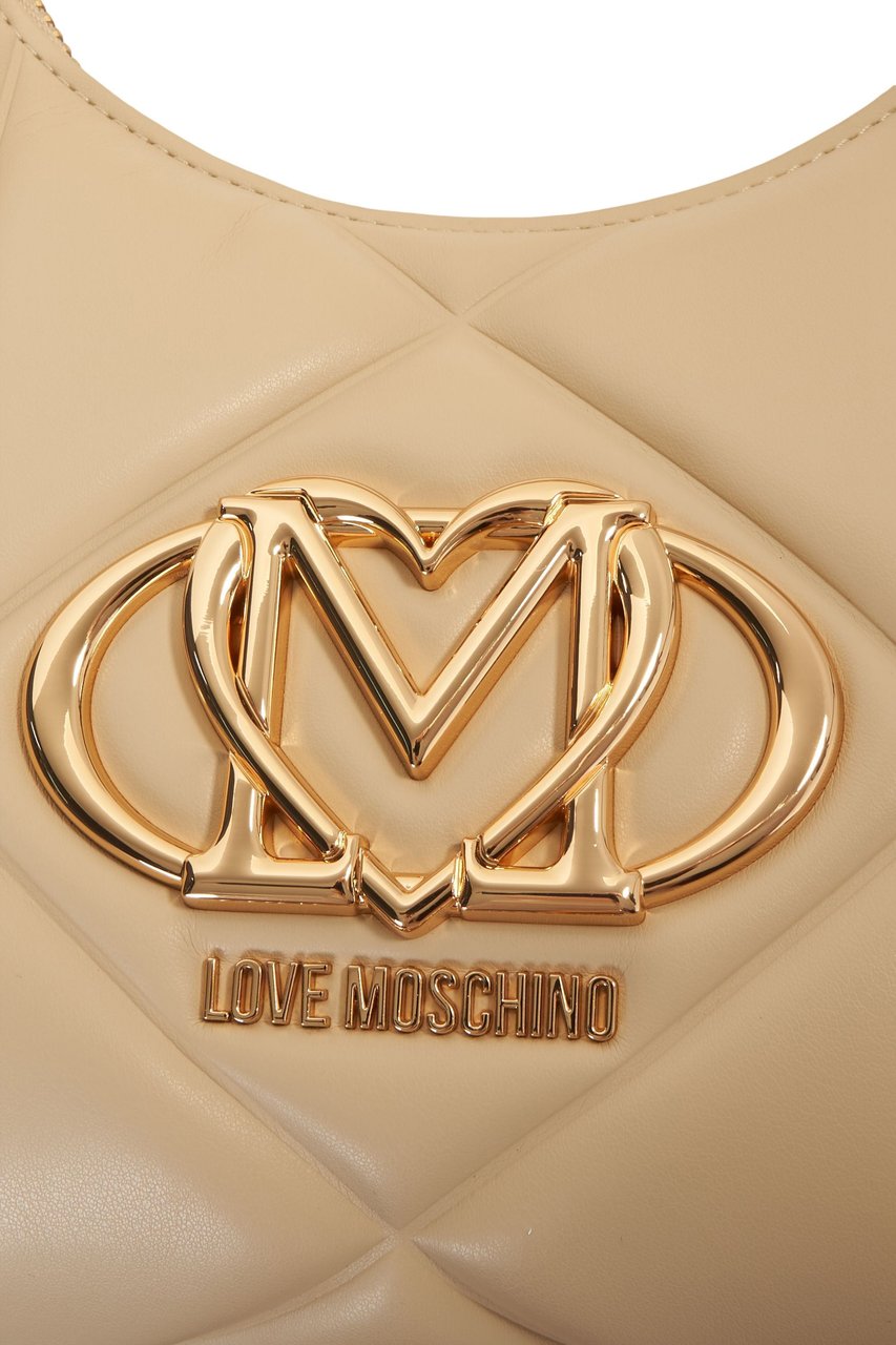 Love Moschino Quilted Handbag Beige