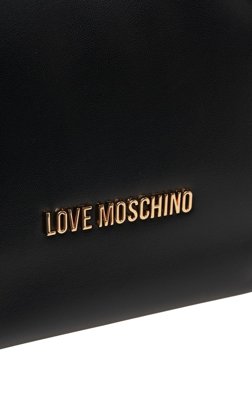 Love Moschino Handbag with logo detail Zwart