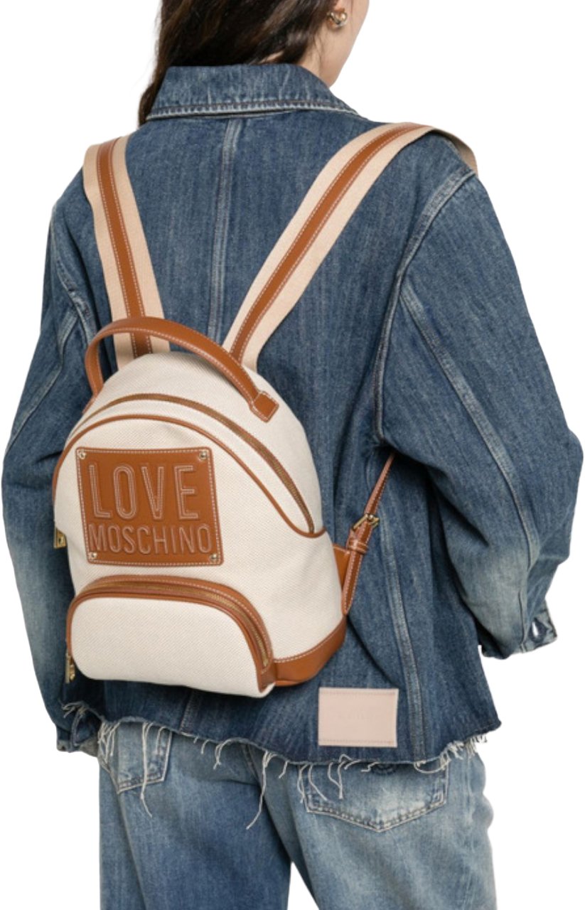 Love Moschino Bags Naturale/Cuoio Wit