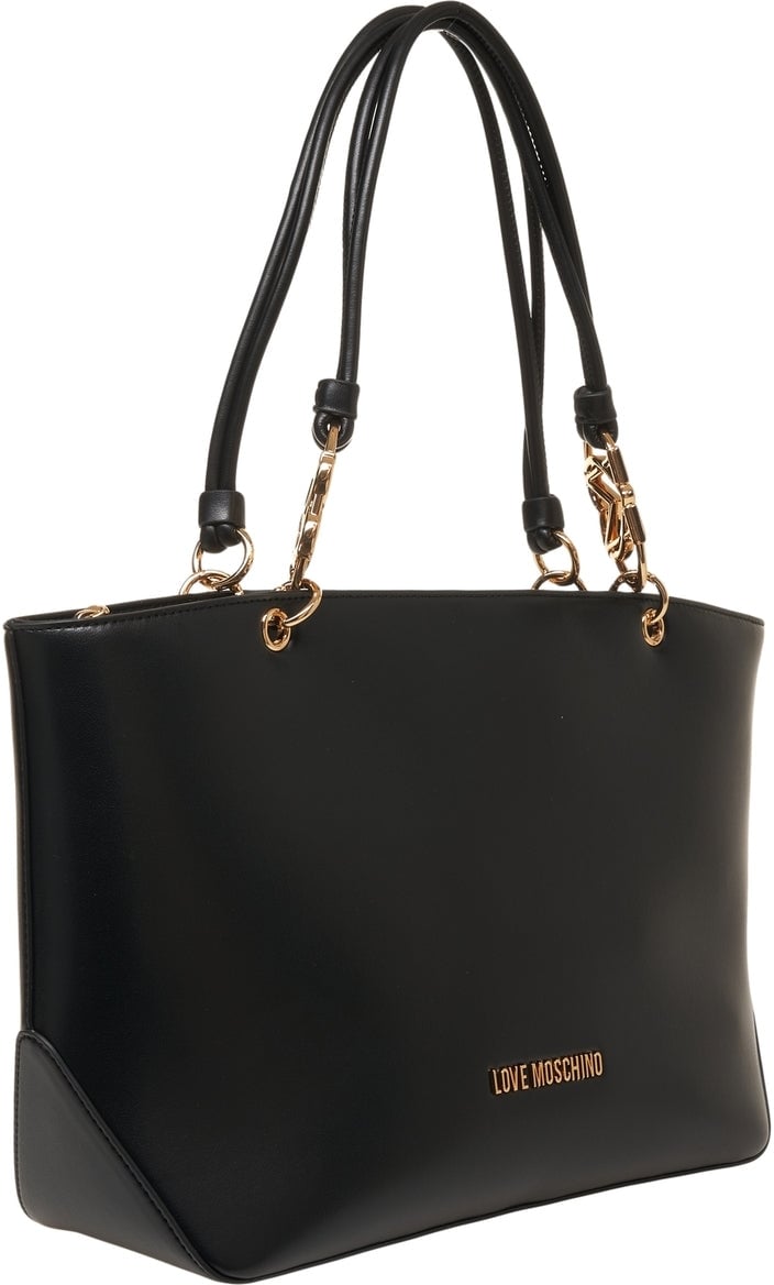 Love Moschino Handbag with logo details Zwart