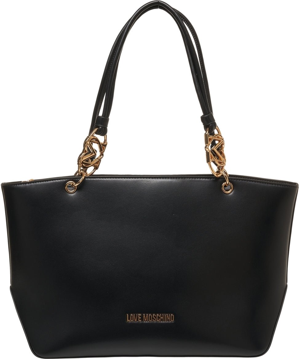 Love Moschino Handbag with logo details Zwart
