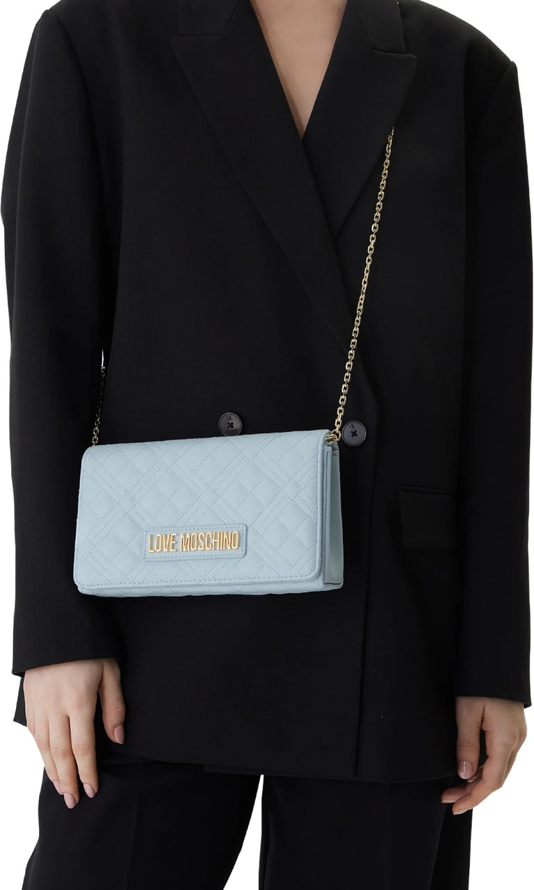 Love Moschino Bags Light Blue Lichtblauw