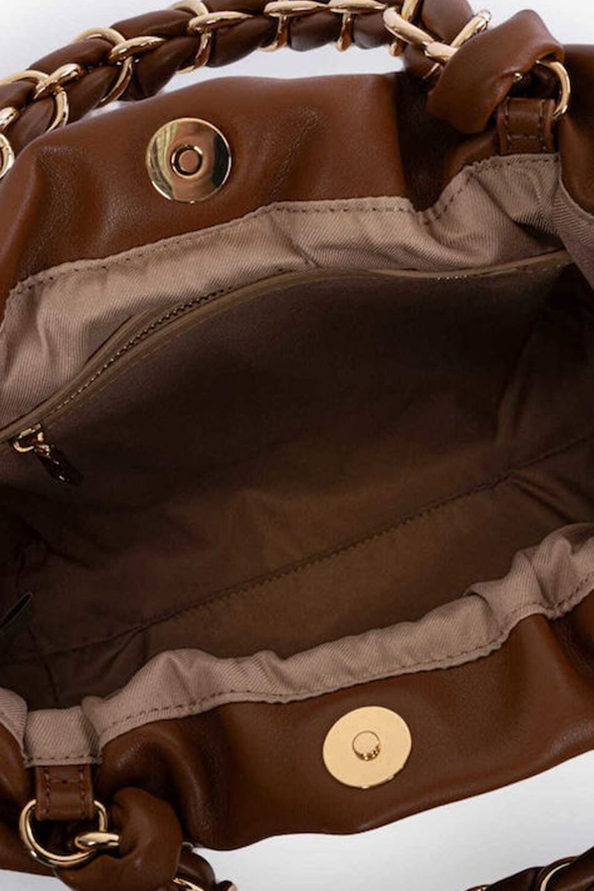 Love Moschino Bags Leather Brown Beige
