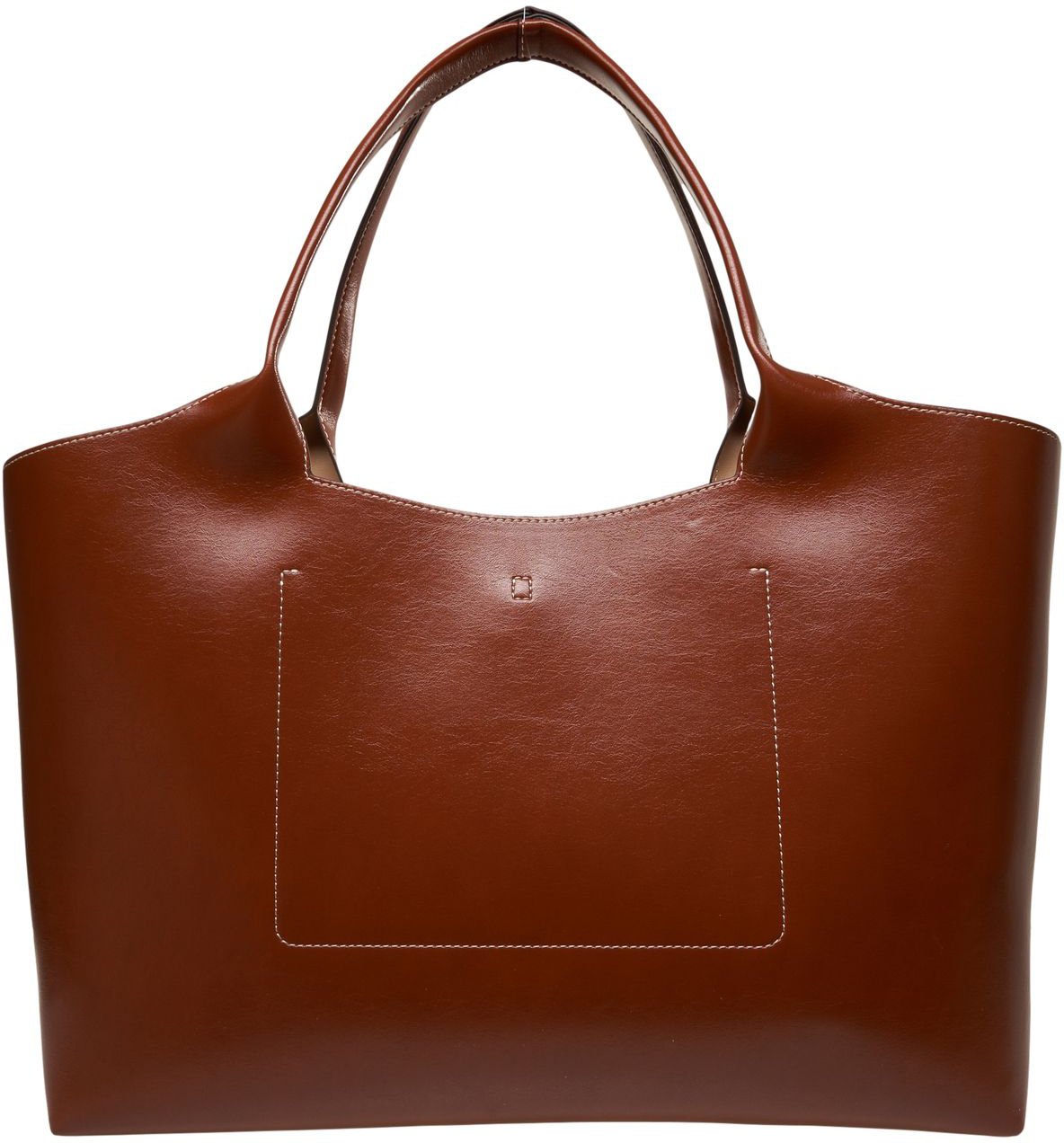 Love Moschino Leather shopper Bruin
