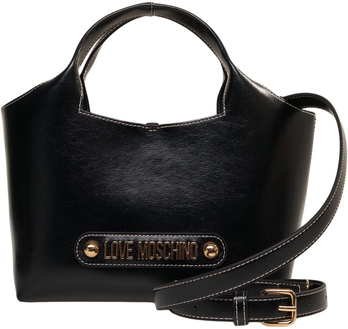 Love Moschino Leather handbag Zwart