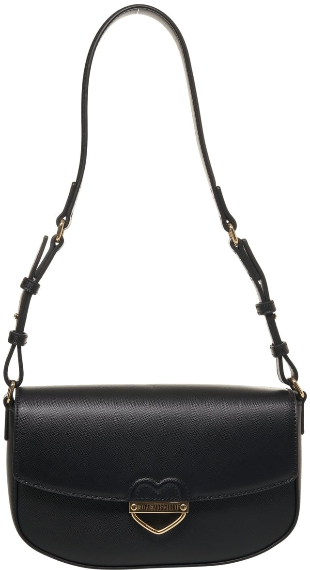 Love Moschino Shoulder bag with logo detail Zwart