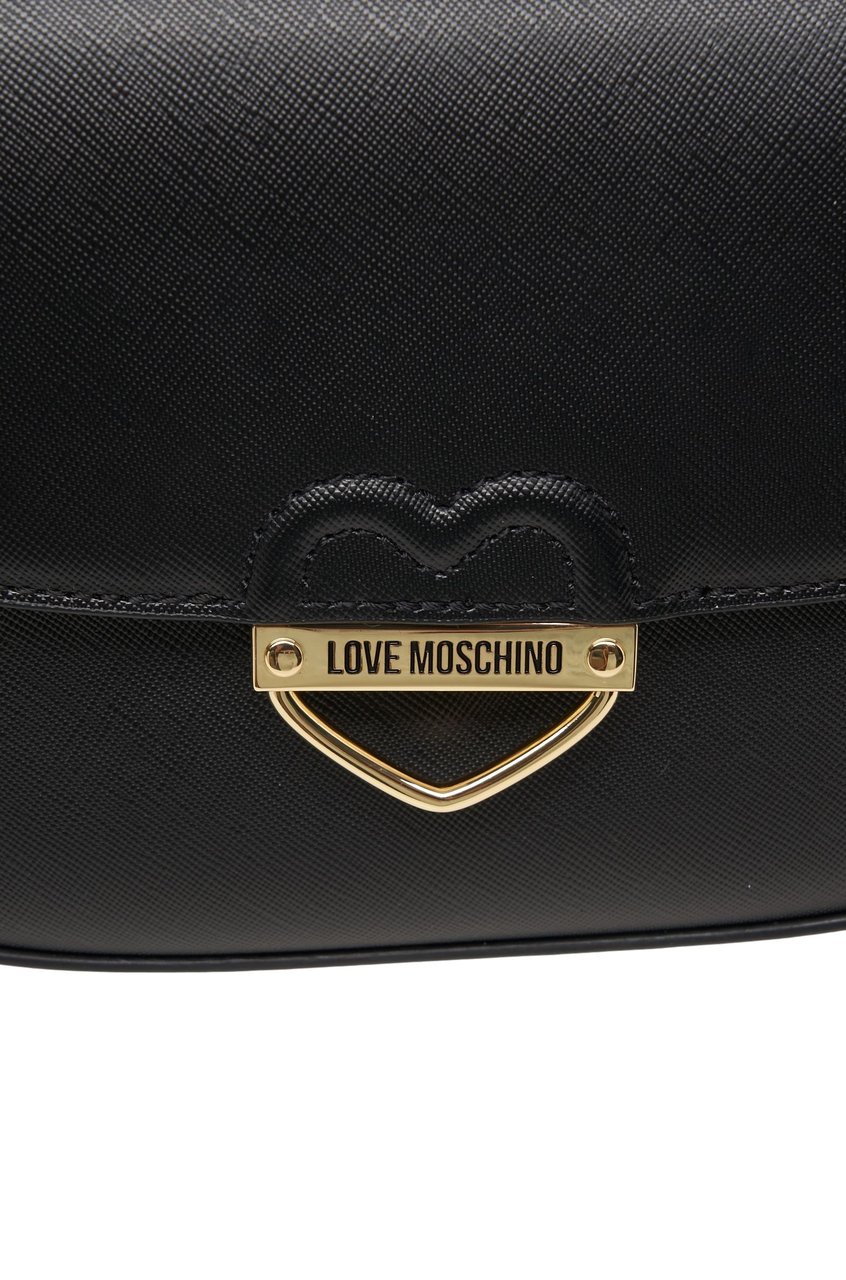 Love Moschino Shoulder bag with logo detail Zwart