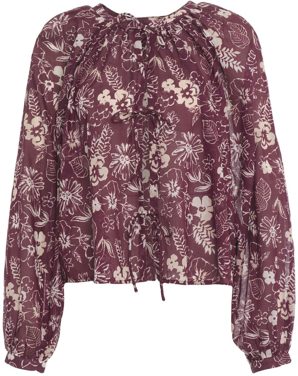 Love Stories Blouse with floral print 'Breeze' Rood