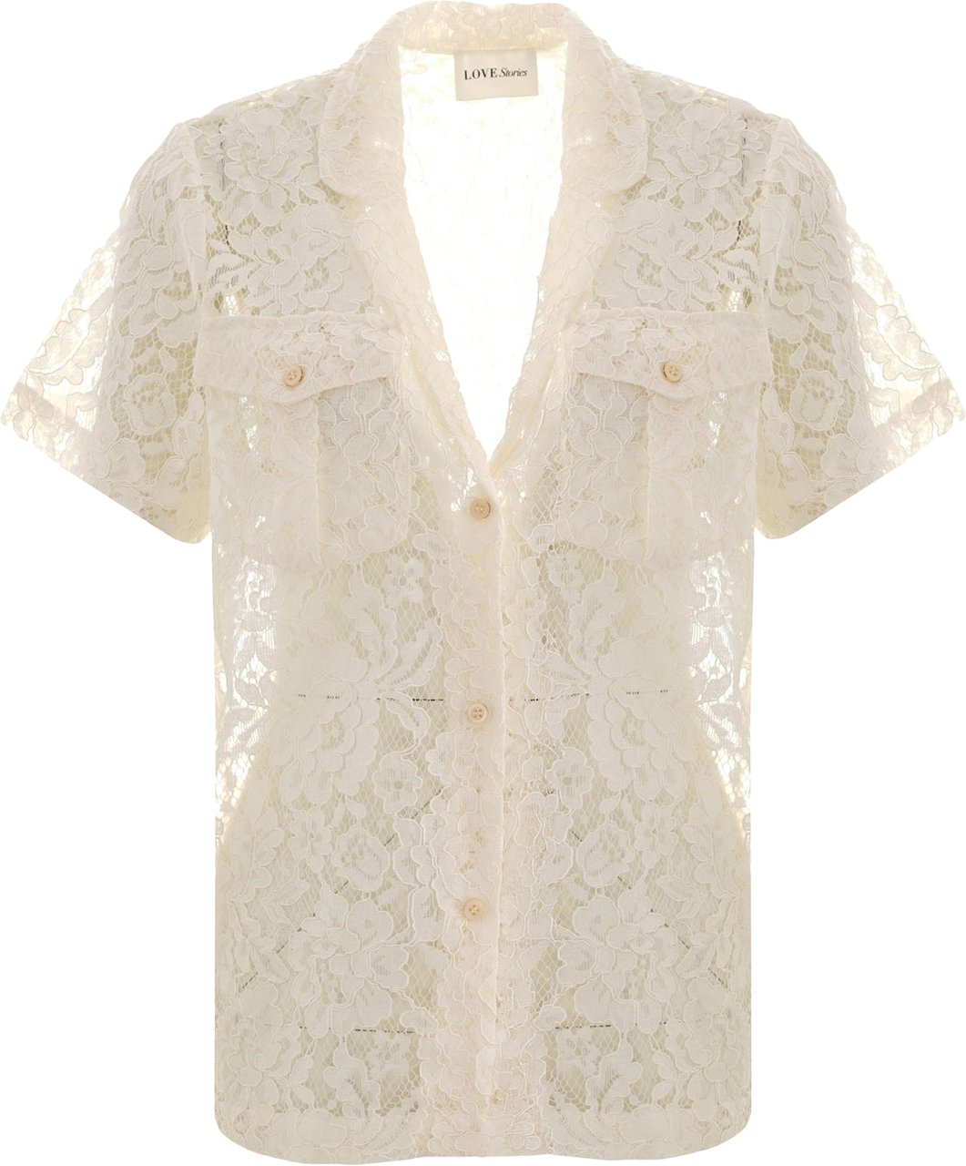 Love Stories Lace blouse 'Bridget' Wit