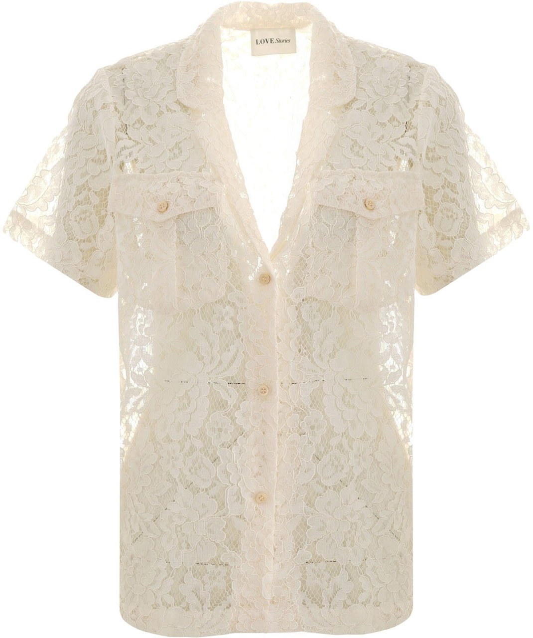 Love Stories Lace blouse 'Bridget' Wit