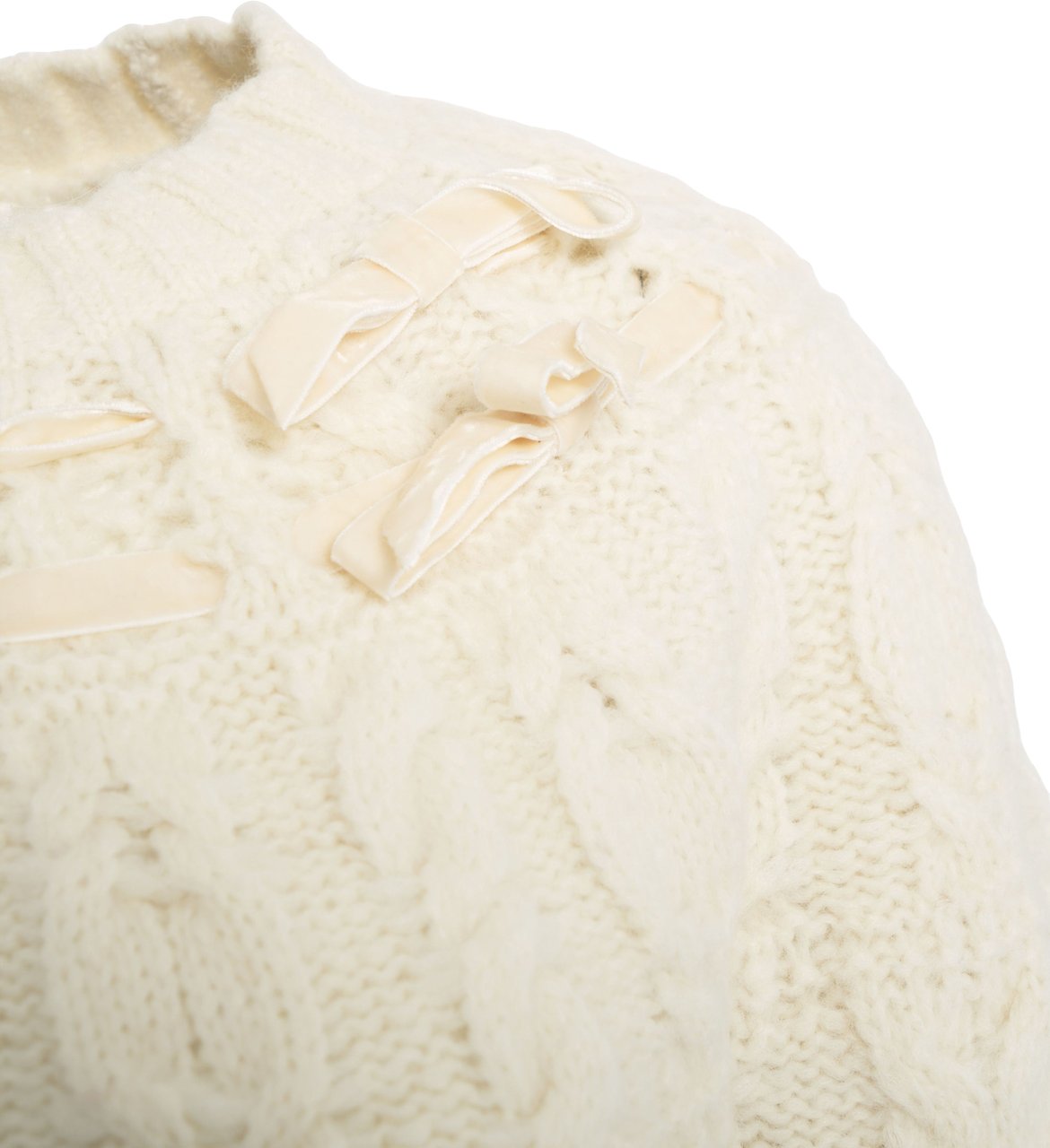 LoveShackFancy Maglia con dettaglio fiocco Wit