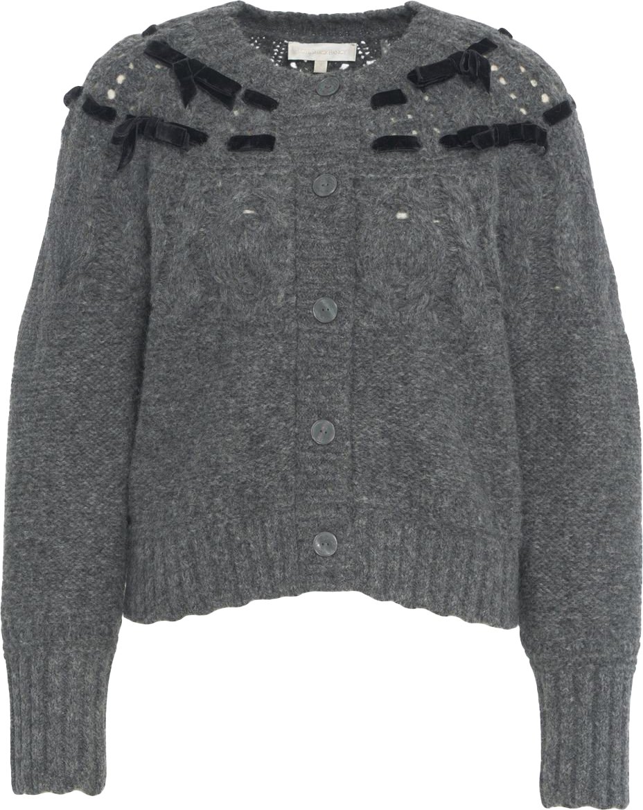 LoveShackFancy Cardigan 'Clementian' Grijs