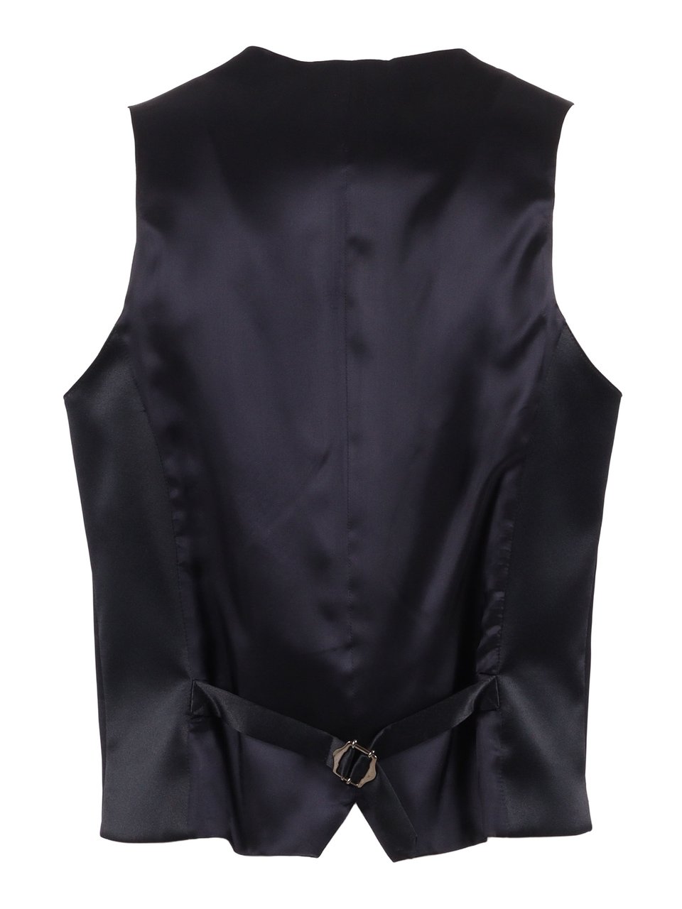 Luigi Bianchi Double Breasted Tailored Tailored Vest Zwart