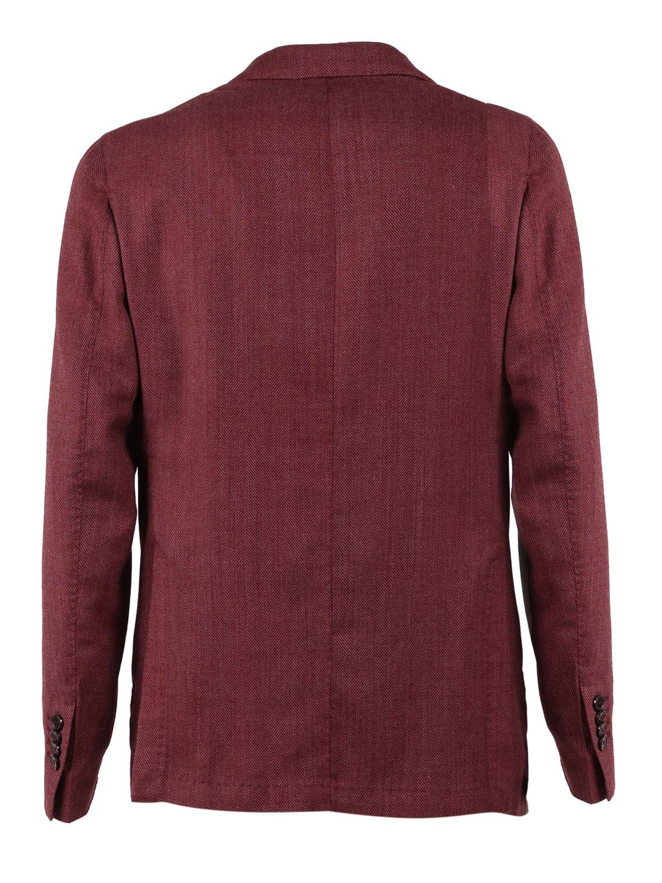 Luigi Bianchi Burgundy Tailored Drop S Blazer Zwart
