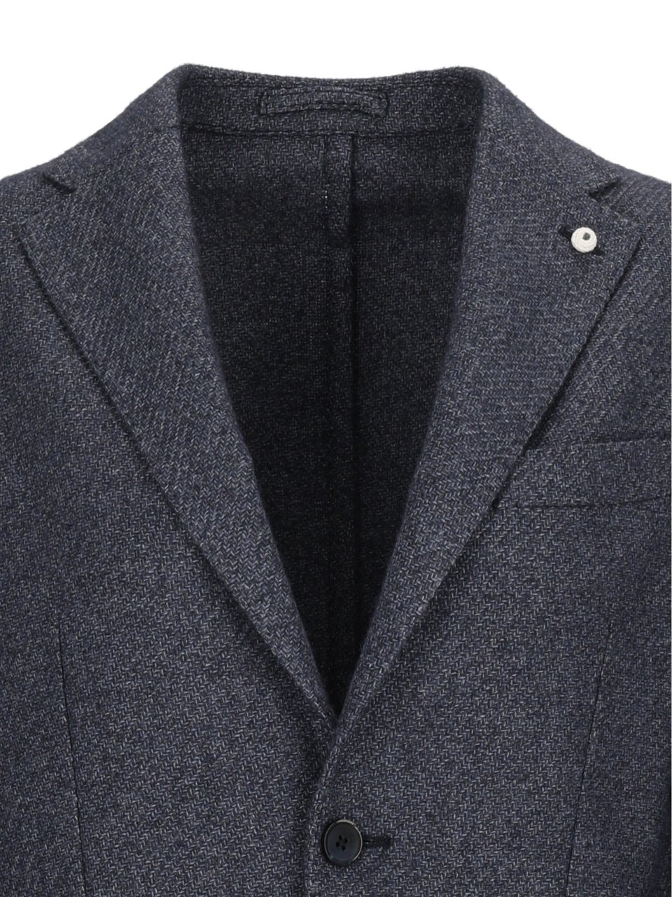 Luigi Bianchi Blue Drop S Structured Tailored Blazer Grijs