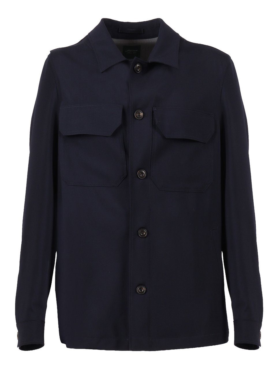 Luigi Bianchi Navy Drop S Wool Jacket Zwart
