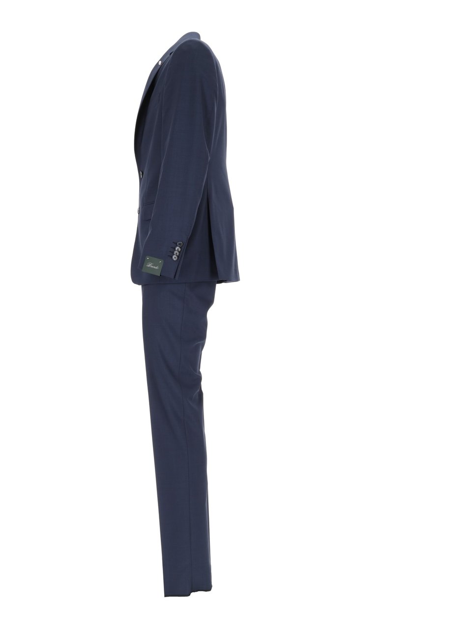 Luigi Bianchi Navy Wool Suit Zwart