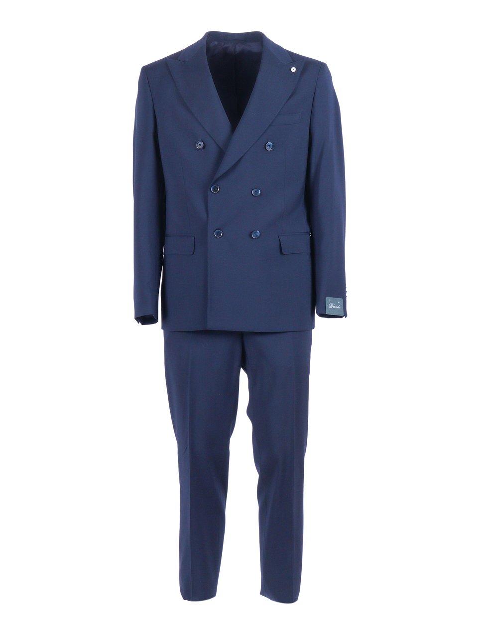 Luigi Bianchi Double Breasted Suit Groen