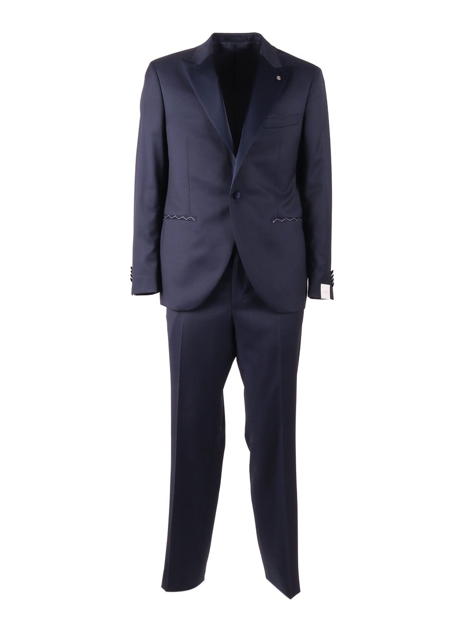 Luigi Bianchi Virgin Wool Suit Zwart