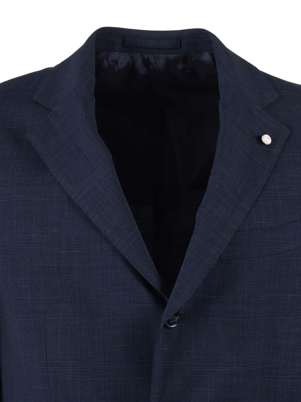 Luigi Bianchi Structured Blazer Suit Zwart