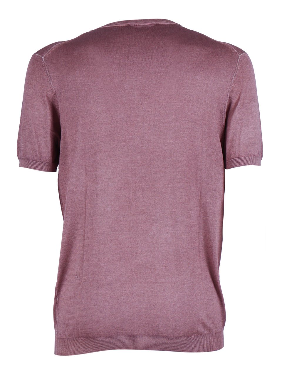 Luigi Bianchi Maglia Drop S Ribbed Top Maroon
