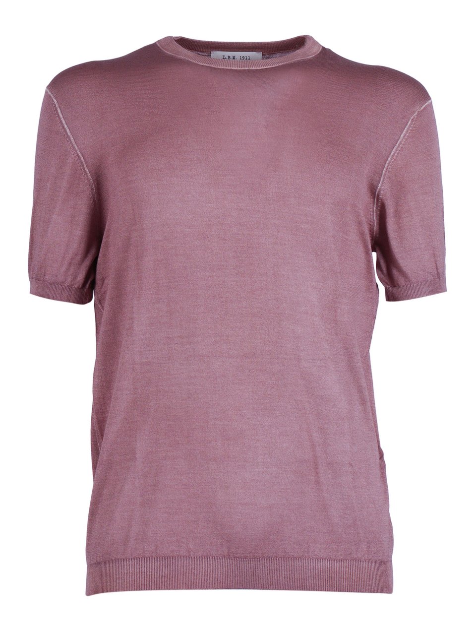 Luigi Bianchi Maglia Drop S Ribbed Top Maroon