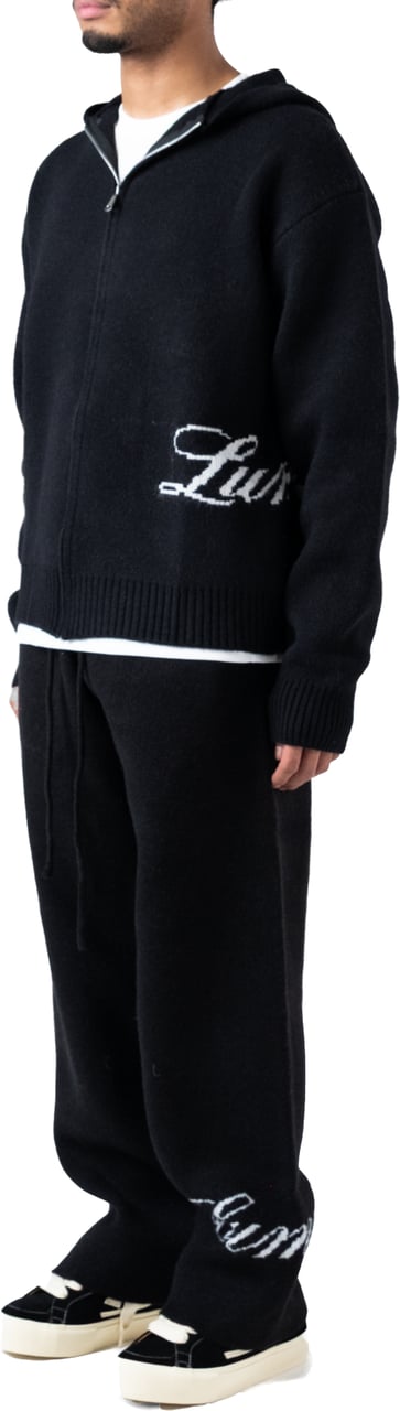 LUMI3RE The Lumi3re Knitted Pants Black Zwart